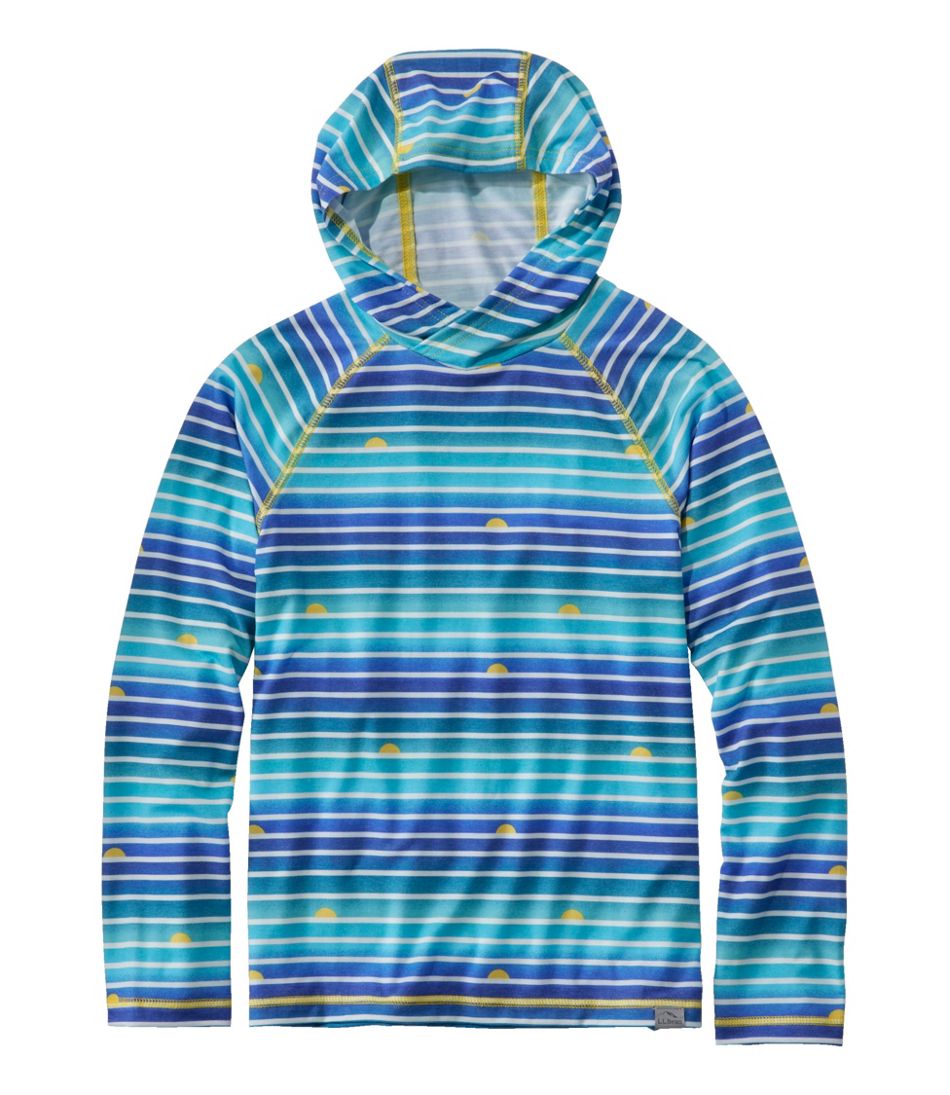 Kids' Everyday SunSmart® Hooded Tee, Long-Sleeve Stripe | L.L.Bean US