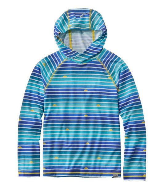 Kids' Everyday SunSmart® Hooded Tee, Long-Sleeve Stripe | L.L.Bean US