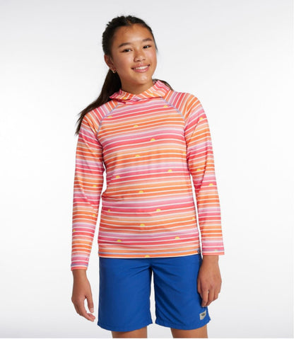 Kids' Everyday SunSmart® Hooded Tee, Long-Sleeve Stripe | L.L.Bean US