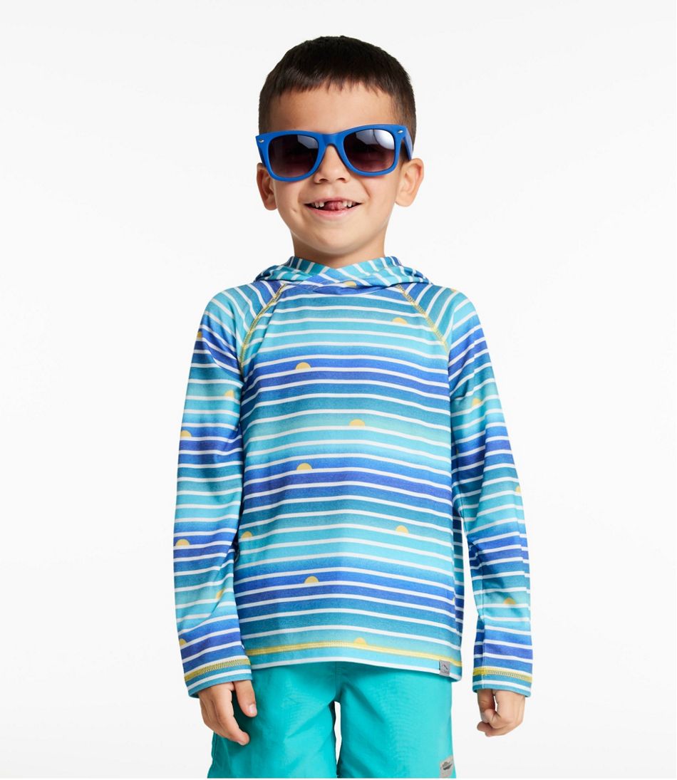 Kids' Everyday SunSmart® Hooded Tee, Long-Sleeve Stripe | L.L.Bean US