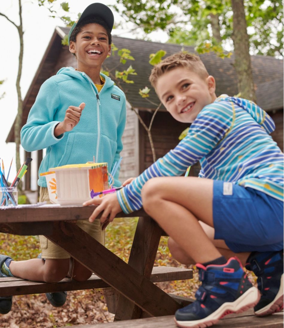 Kids' Everyday SunSmart® Hooded Tee, Long-Sleeve Stripe | L.L.Bean US