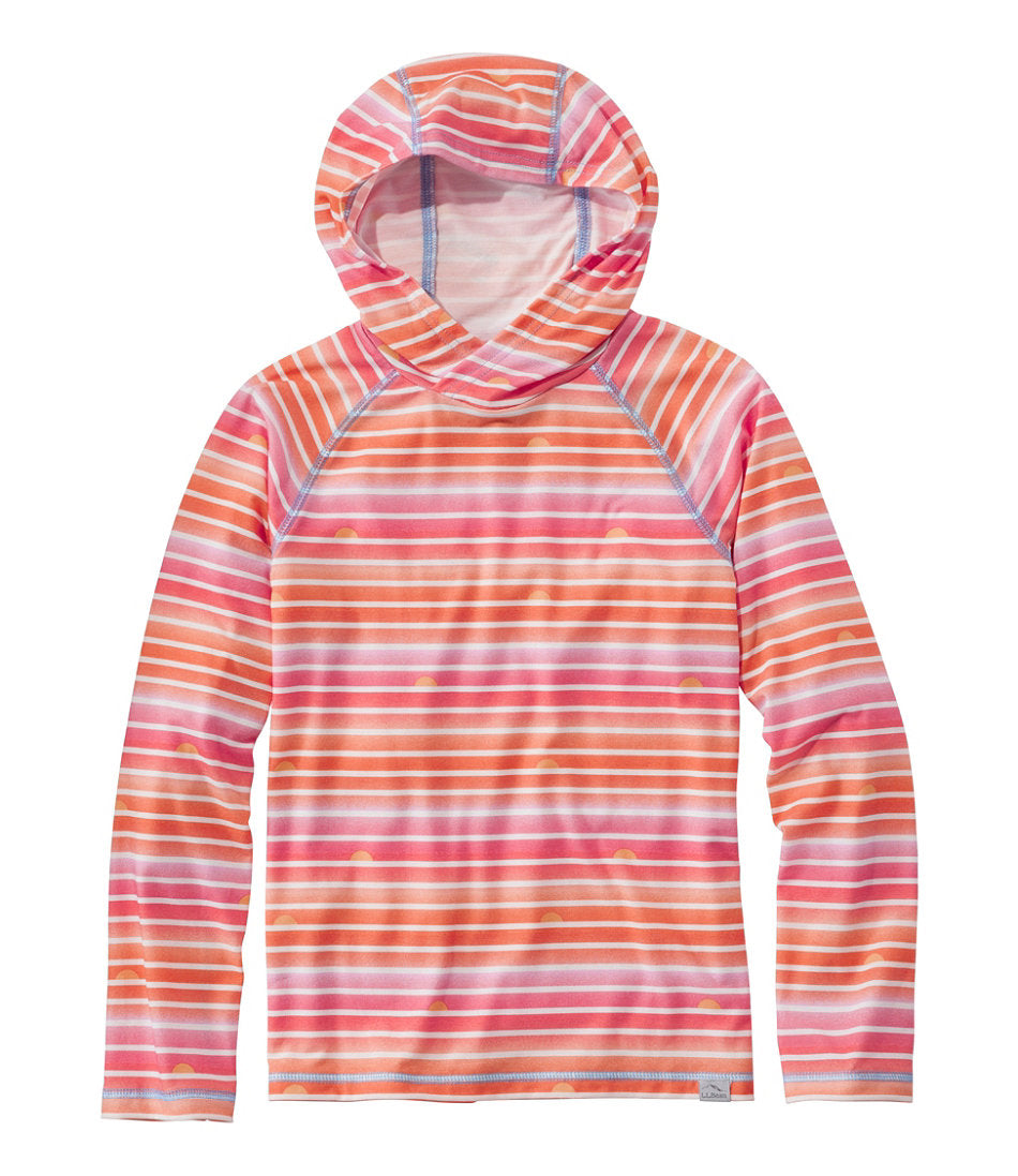 Kids' Everyday SunSmart® Hooded Tee, Long-Sleeve Stripe | L.L.Bean US