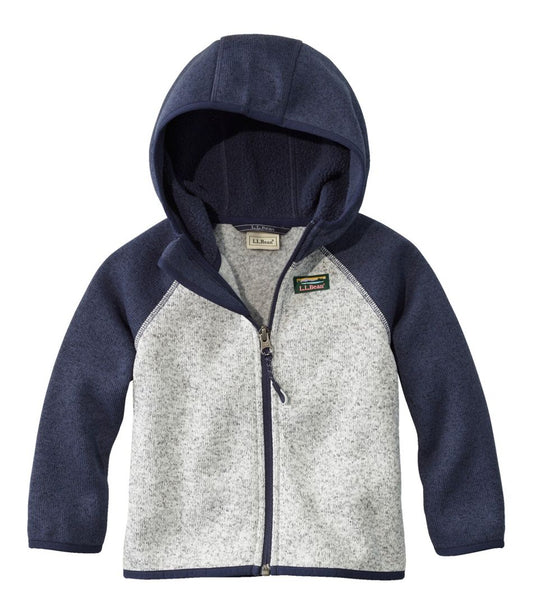 Infants' and Toddlers' Sweater Fleece, Hooded Colorblock | L.L.Bean discount