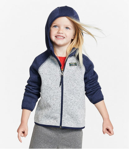 Infants' and Toddlers' Sweater Fleece, Hooded Colorblock | L.L.Bean discount