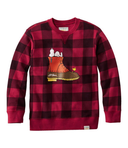 Kids' x Peanuts Crew Sweatshirt | L.L.Bean online