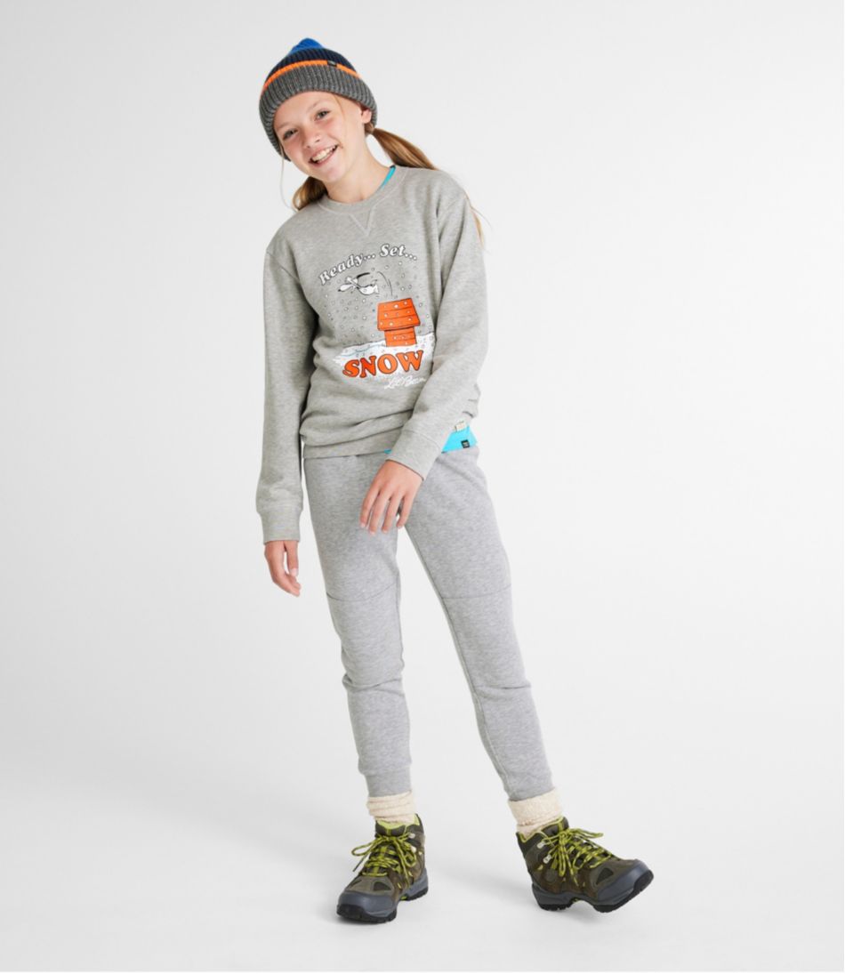 Kids' x Peanuts Crew Sweatshirt | L.L.Bean online