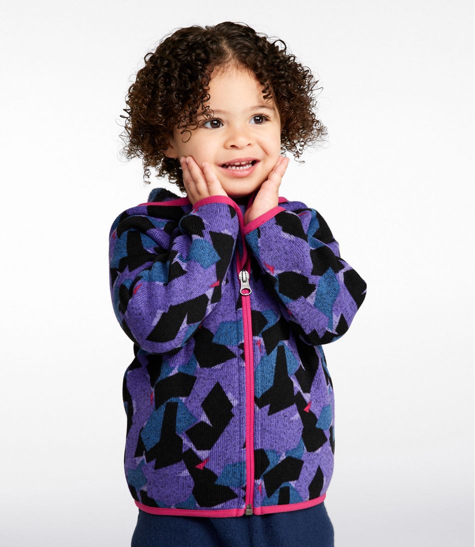 Infants' and Toddlers' Sweater Fleece, Full-Zip Print | L.L.Bean outlet