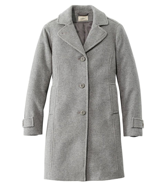 Women's Classic Lambswool Polo Coat, Three-Quarter Length | L.L.Bean outlet