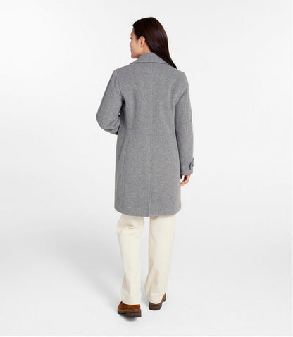 Women's Classic Lambswool Polo Coat, Three-Quarter Length | L.L.Bean outlet