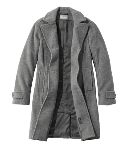 Women's Classic Lambswool Polo Coat, Three-Quarter Length | L.L.Bean outlet