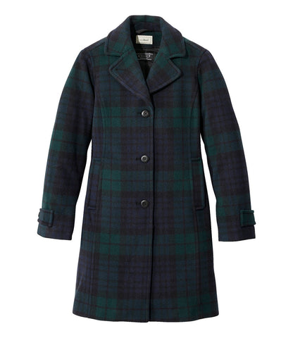 Women's Classic Lambswool Polo Coat, Three-Quarter, Pattern | L.L.Bean on sale