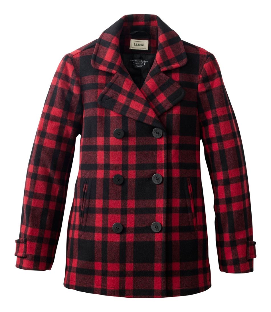 Women's Classic Lambswool Peacoat, Pattern | L.L.Bean online