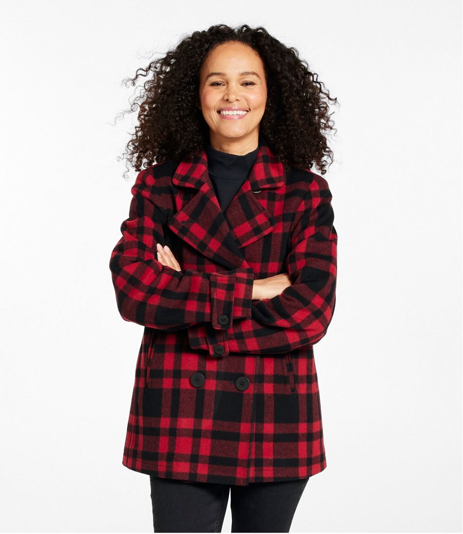 Women's Classic Lambswool Peacoat, Pattern | L.L.Bean online