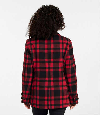Women's Classic Lambswool Peacoat, Pattern | L.L.Bean online