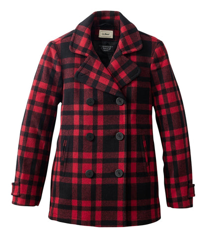 Women's Classic Lambswool Peacoat, Pattern | L.L.Bean online