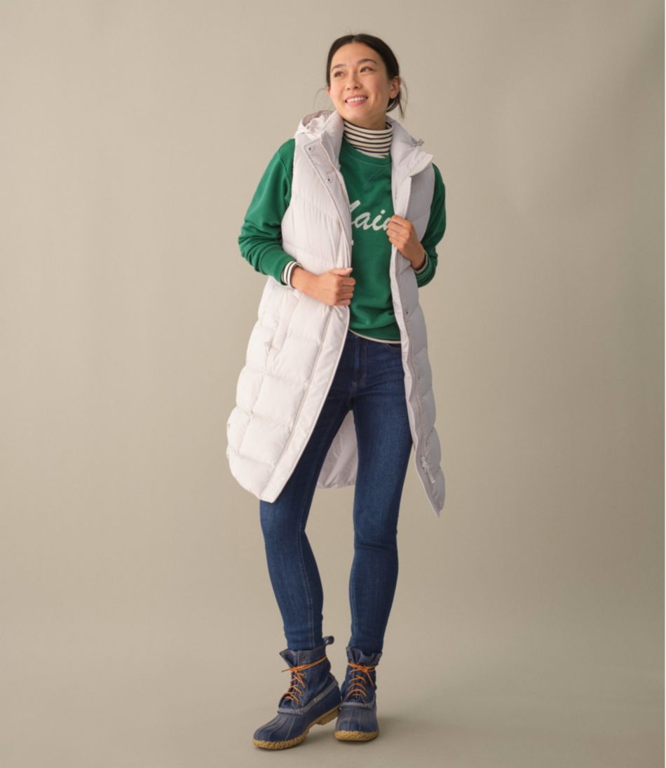 Women's Popham Puffer Long Vest | L.L.Bean online