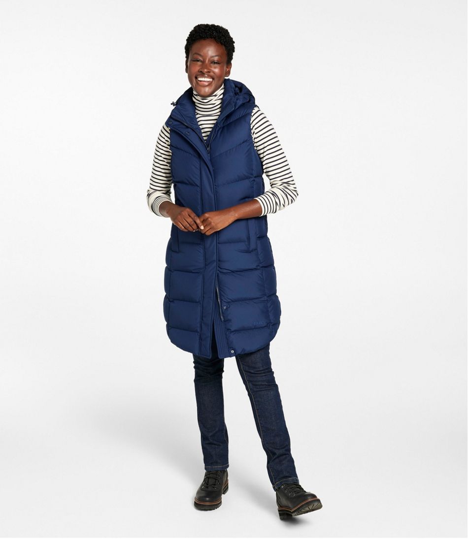 Women's Popham Puffer Long Vest | L.L.Bean online