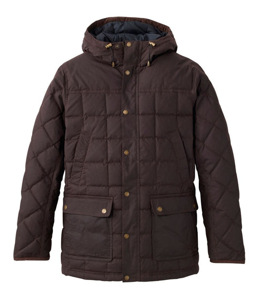 Men's Upcountry Waxed Down Hooded Jacket | L.L.Bean online