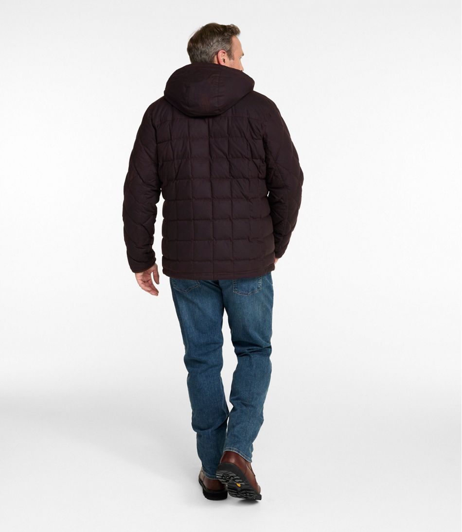 Men's Upcountry Waxed Down Hooded Jacket | L.L.Bean online