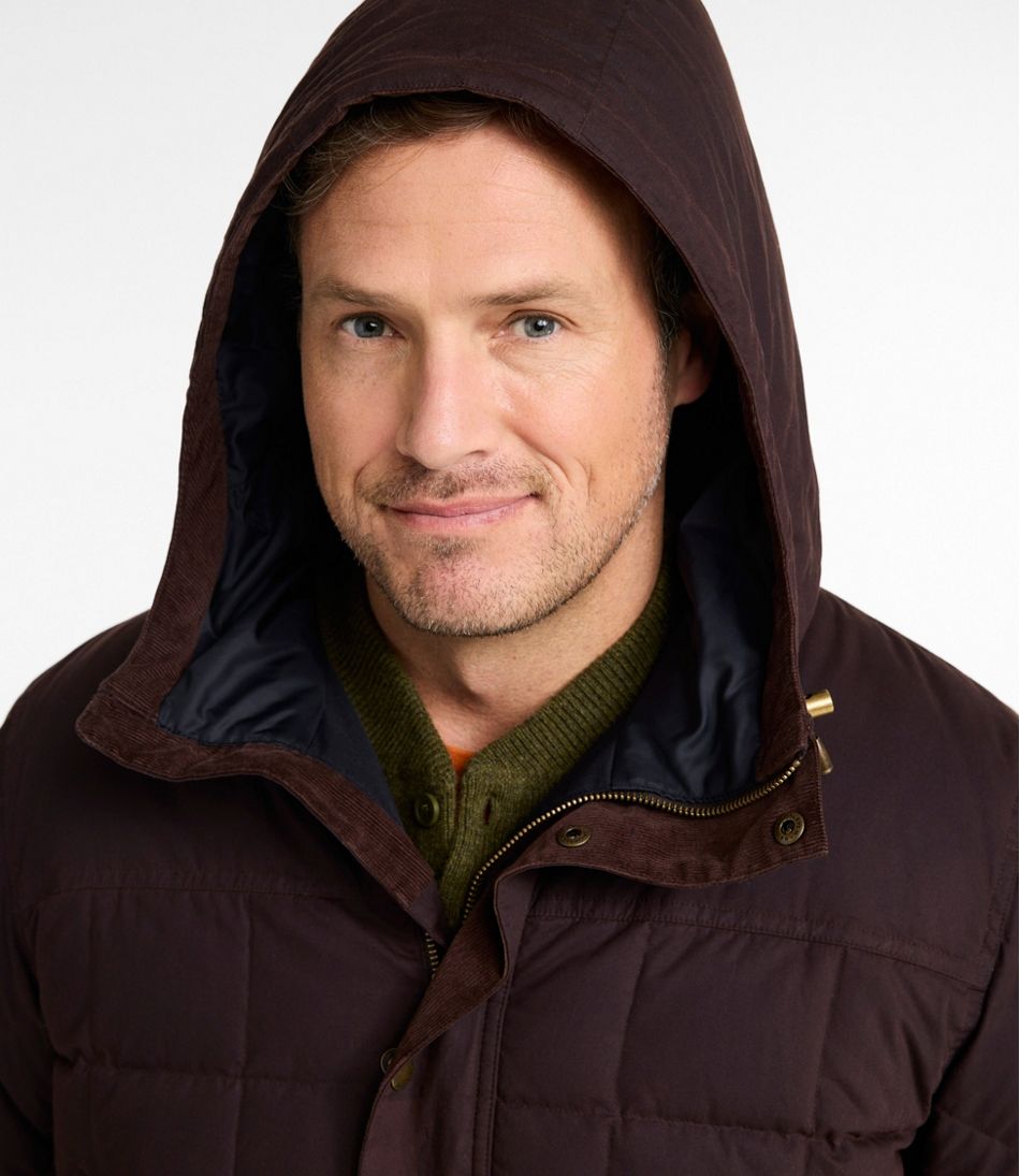 Men's Upcountry Waxed Down Hooded Jacket | L.L.Bean online