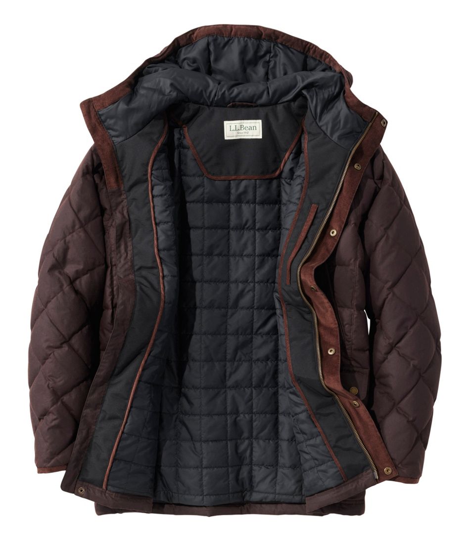 Men's Upcountry Waxed Down Hooded Jacket | L.L.Bean online