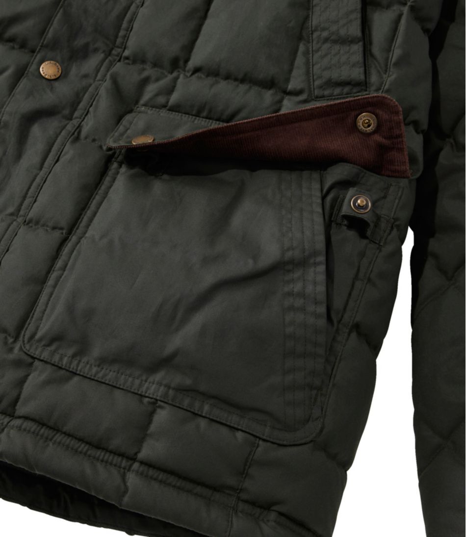 Men's Upcountry Waxed Down Hooded Jacket | L.L.Bean online