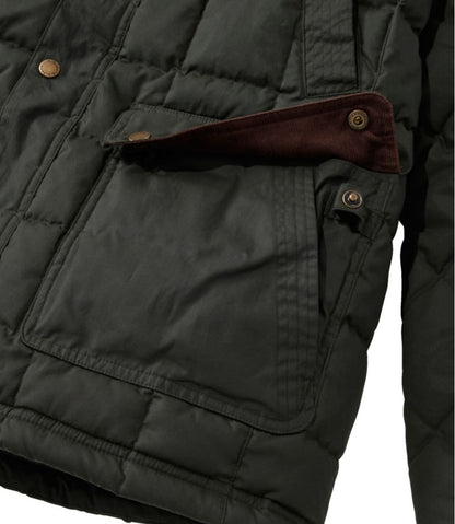 Men's Upcountry Waxed Down Hooded Jacket | L.L.Bean online