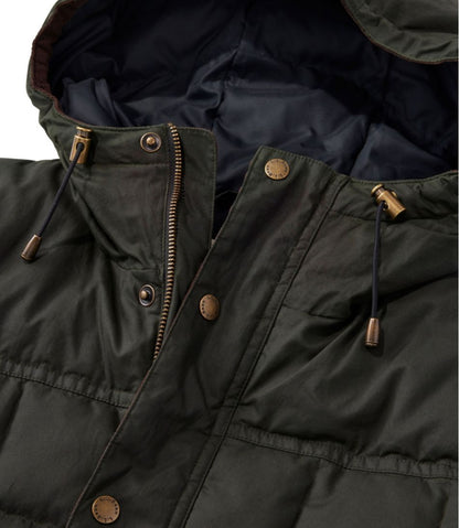 Men's Upcountry Waxed Down Hooded Jacket | L.L.Bean online