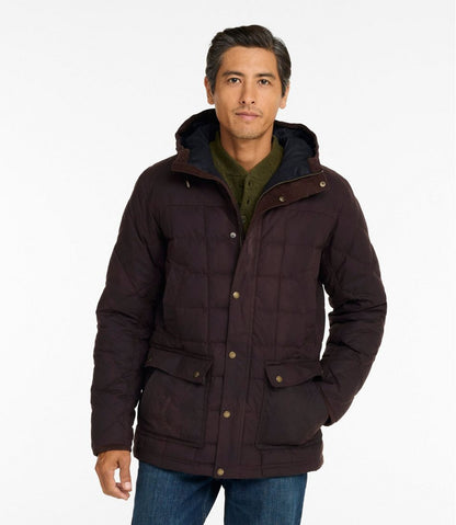 Men's Upcountry Waxed Down Hooded Jacket | L.L.Bean online