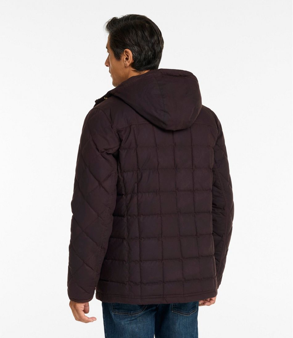 Men's Upcountry Waxed Down Hooded Jacket | L.L.Bean online
