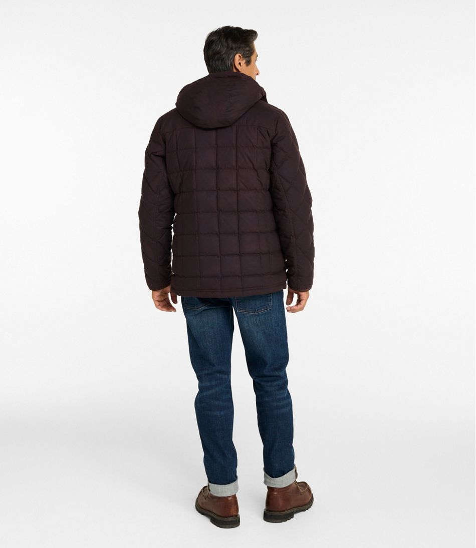Men's Upcountry Waxed Down Hooded Jacket | L.L.Bean online