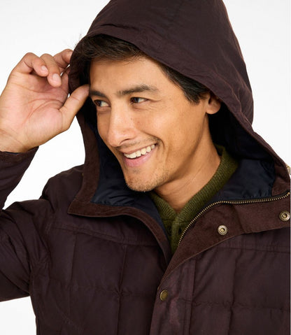 Men's Upcountry Waxed Down Hooded Jacket | L.L.Bean online