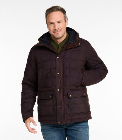 Men's Upcountry Waxed Down Hooded Jacket | L.L.Bean online