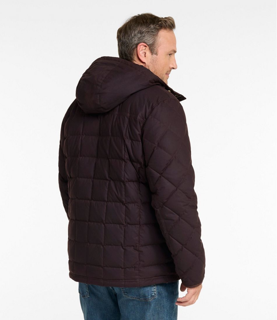 Men's Upcountry Waxed Down Hooded Jacket | L.L.Bean online