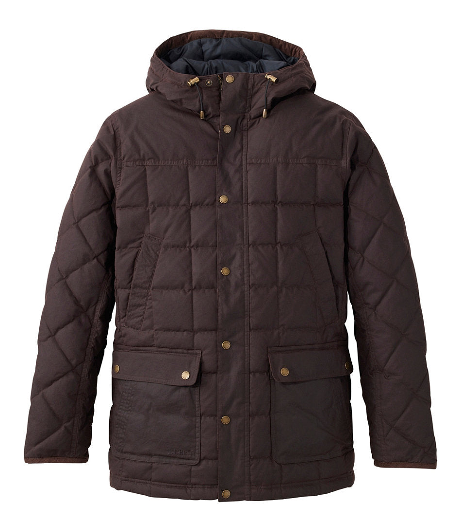 Men's Upcountry Waxed Down Hooded Jacket | L.L.Bean online