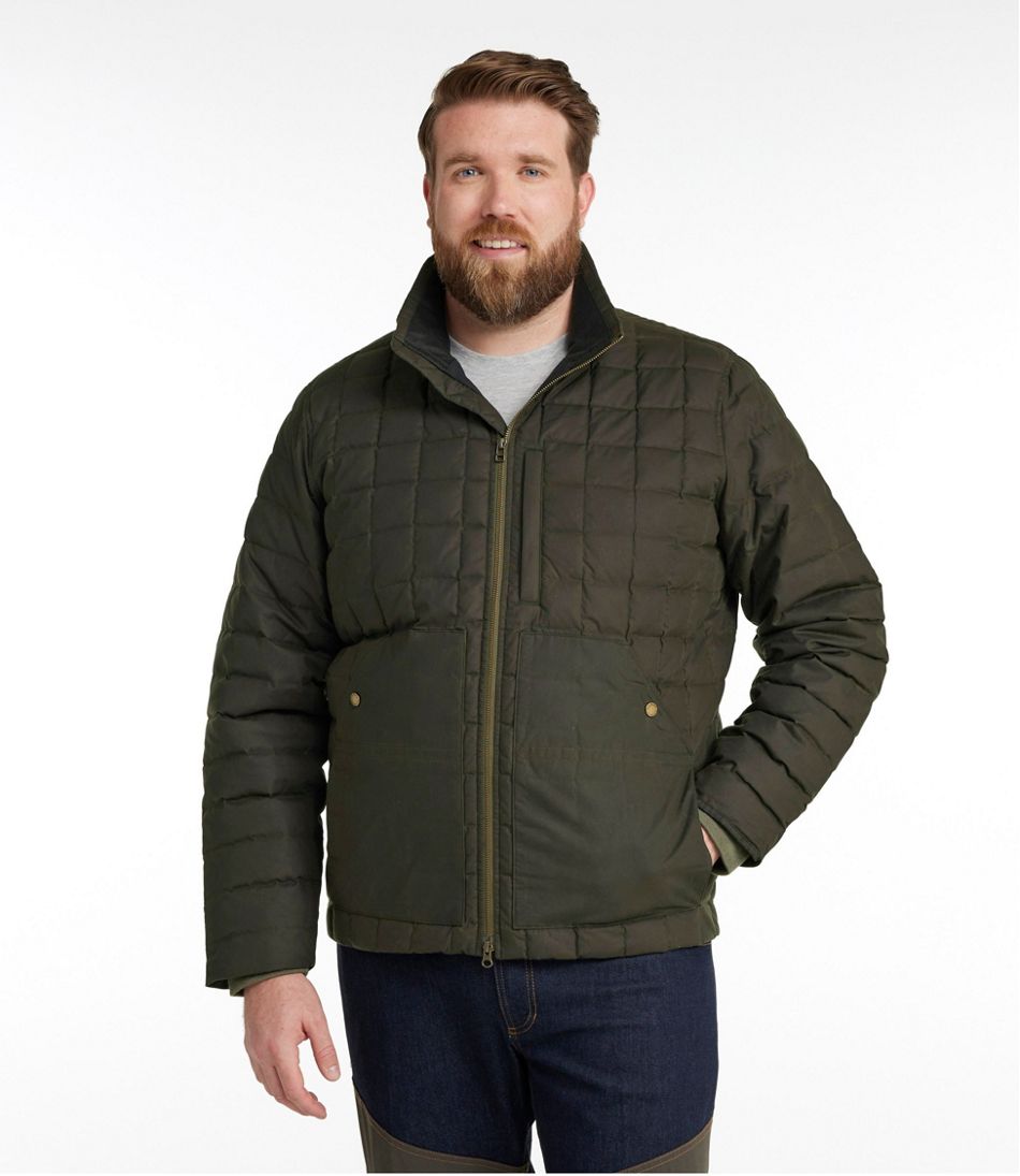 Men's Upcountry Waxed Cotton Down Sweater | L.L.Bean outlet