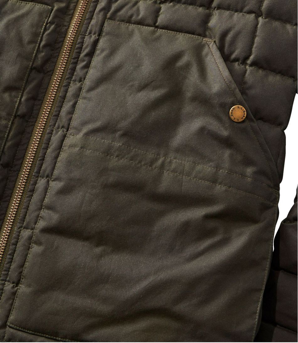 Men's Upcountry Waxed Cotton Down Sweater | L.L.Bean outlet