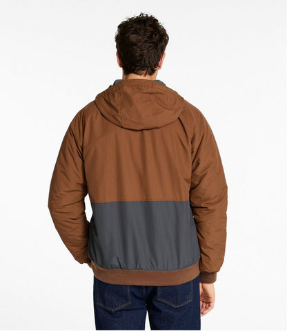 Men's Insulated 3-Season Bomber Hooded Jacket, Colorblock | L.L.Bean discount