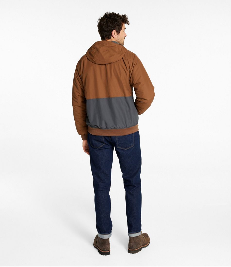 Men's Insulated 3-Season Bomber Hooded Jacket, Colorblock | L.L.Bean discount