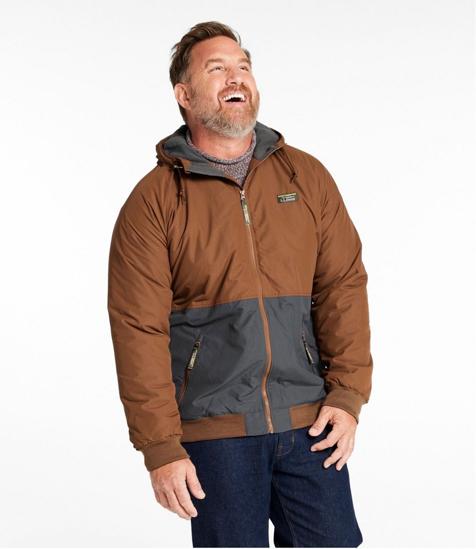 Men's Insulated 3-Season Bomber Hooded Jacket, Colorblock | L.L.Bean discount