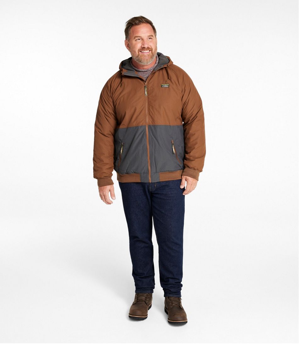Men's Insulated 3-Season Bomber Hooded Jacket, Colorblock | L.L.Bean discount