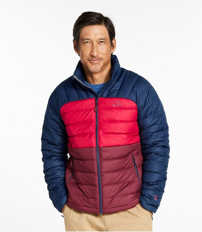 Men's Bean's Down Jacket, Colorblock | L.L.Bean on sale