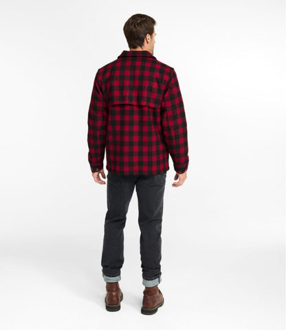 Men's Maine Guide Zip-Front Jac-Shirt with PrimaLoft, Plaid | L.L.Bean outlet