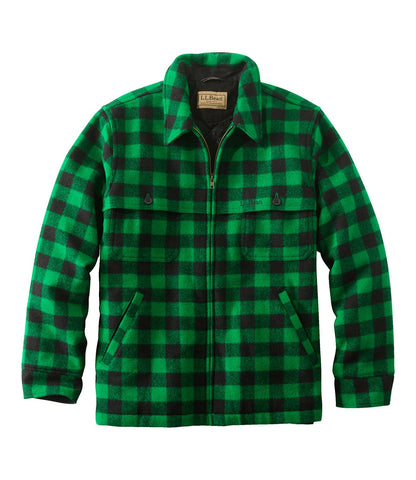 Men's Maine Guide Zip-Front Jac-Shirt with PrimaLoft, Plaid | L.L.Bean outlet