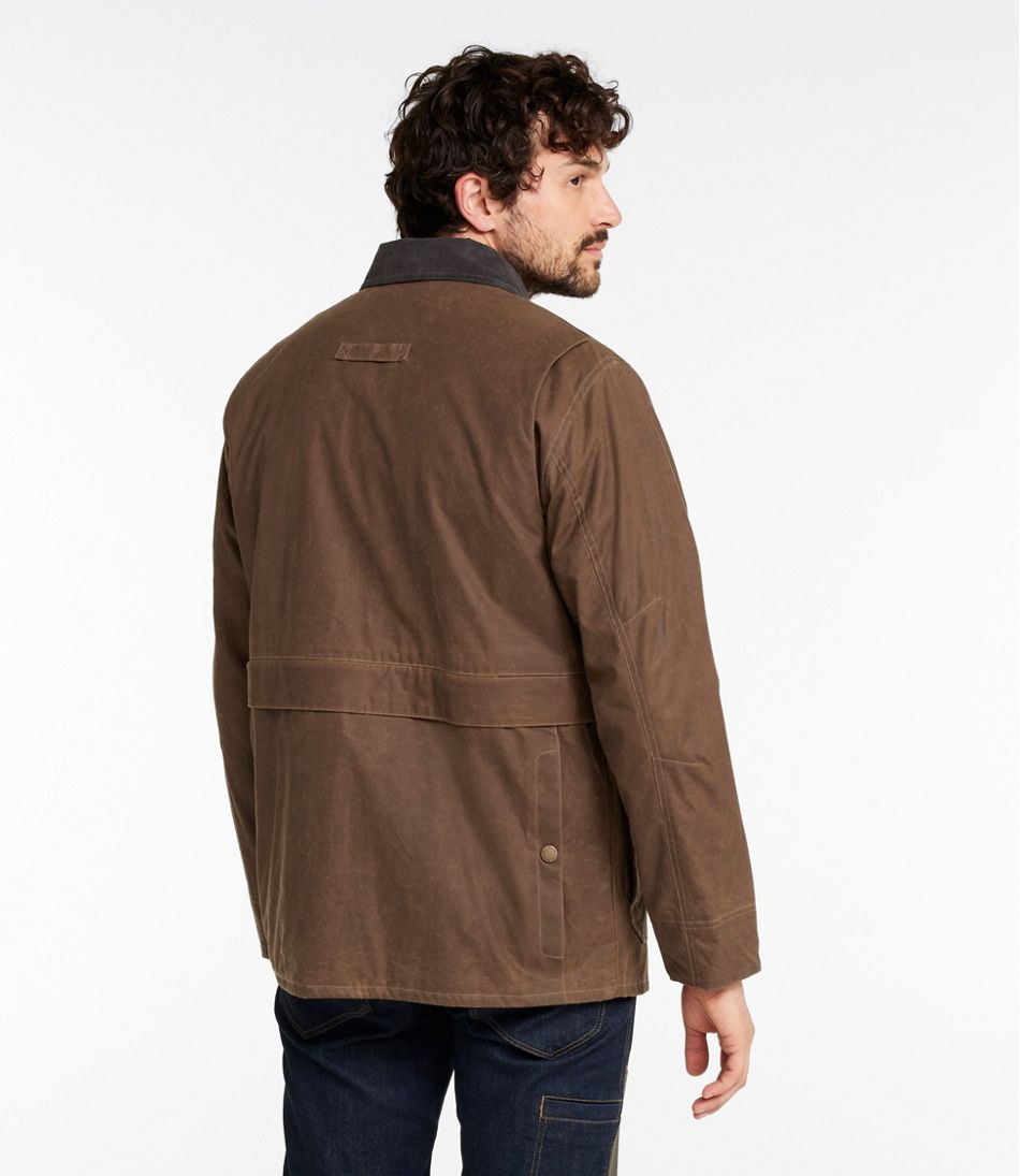 Men's Double L Waxed-Cotton Upland Coat | L.L.Bean US