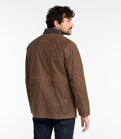 Men's Double L Waxed-Cotton Upland Coat | L.L.Bean US