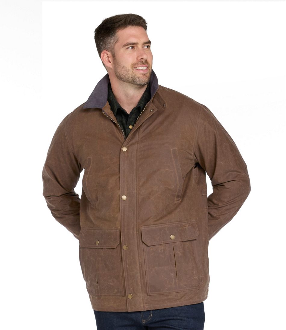 Men's Double L Waxed-Cotton Upland Coat | L.L.Bean US