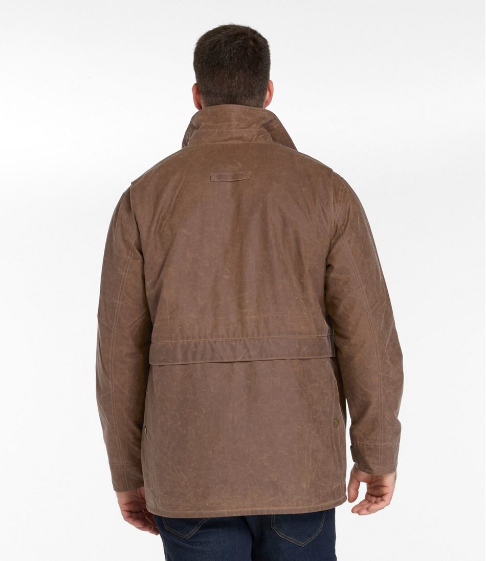 Men's Double L Waxed-Cotton Upland Coat | L.L.Bean US