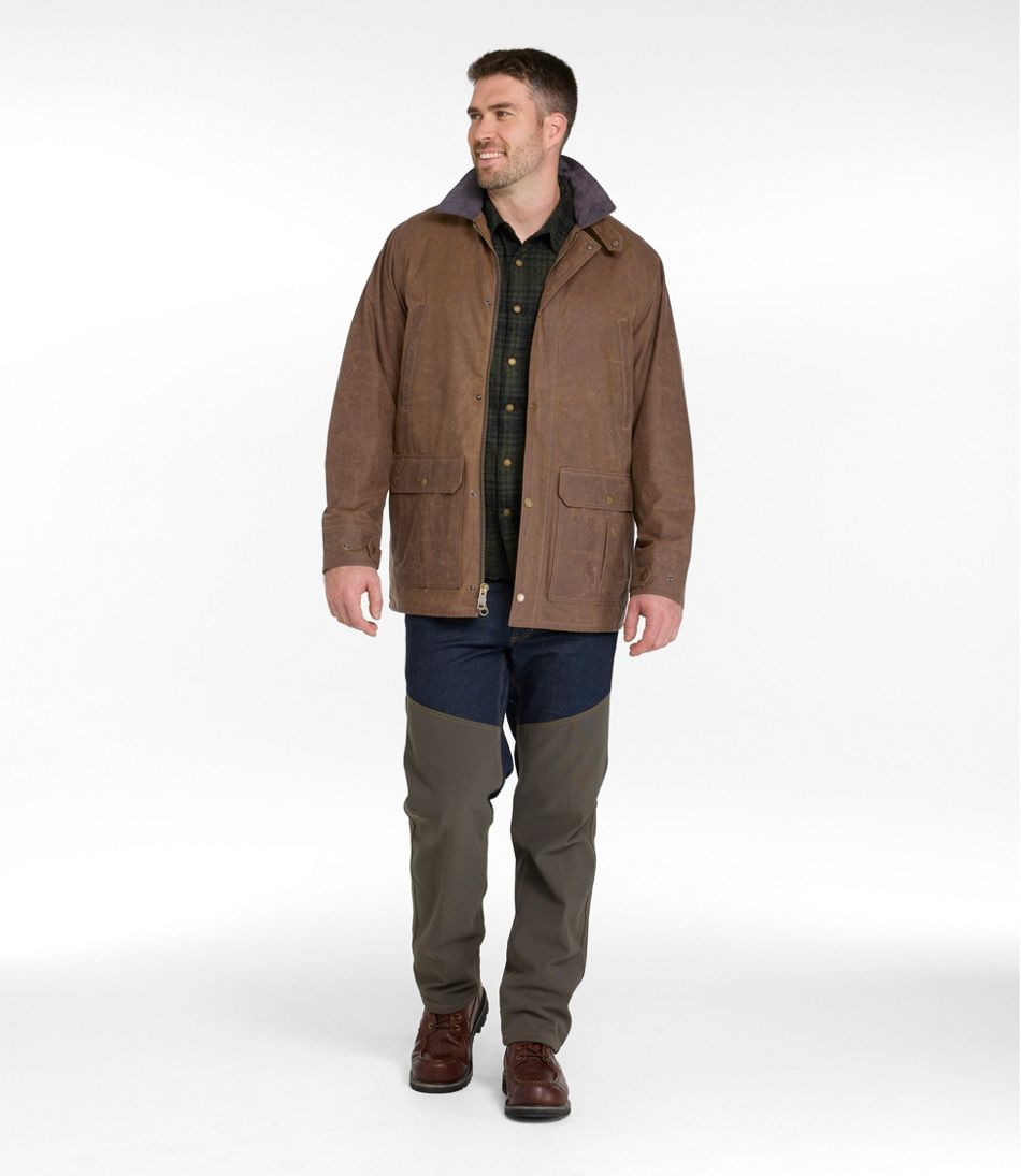 Men's Double L Waxed-Cotton Upland Coat | L.L.Bean US