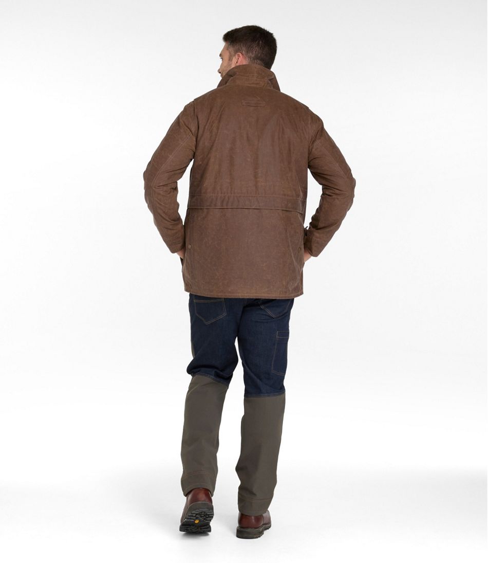 Men's Double L Waxed-Cotton Upland Coat | L.L.Bean US